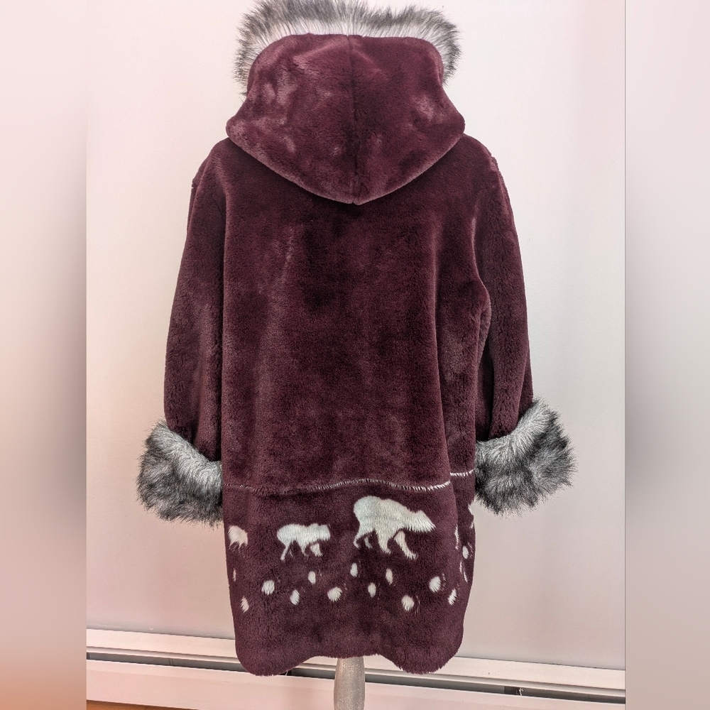 Vintage West Peak Faux Fur Jacket - Picture 7 of 16